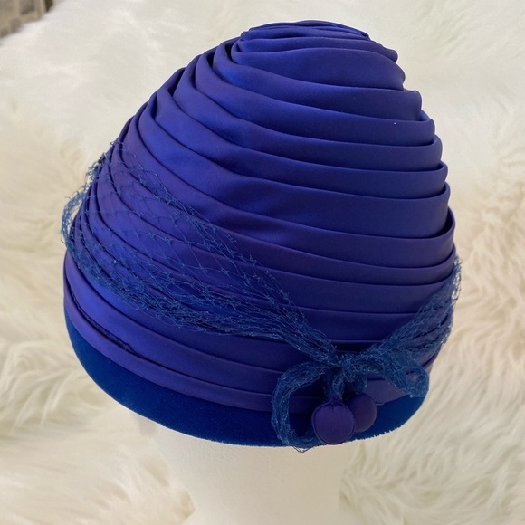 Vintage Aldens Satin Turban Fascinator Hat main image 7